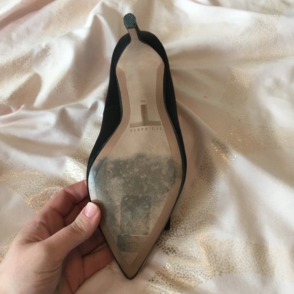 Ted baker black gold bow high heels size 36 5.5 / 6 nwot - Picture 6 of 15